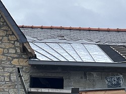 Extension joints debout en zinc à Benodet